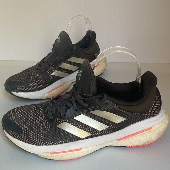 Adidas SolarGlide ST 5 Boost Running Shoes Black Cushion Women’s Size 7.5 - Picture 3 of 9